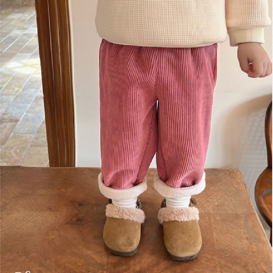 Winter Clothing List - 아기 어린이 코듀로이 바지 어린이 양털