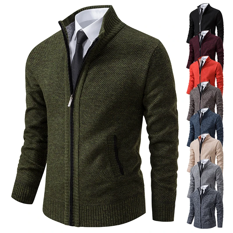 Wool Blend Coat - 가을 겨울 신상 남성 캐주얼 스웨터