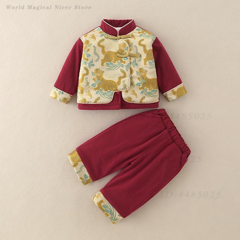 Winter Clothing Baby Boy - 가을 겨울 두꺼운 당나라 정장 어린이