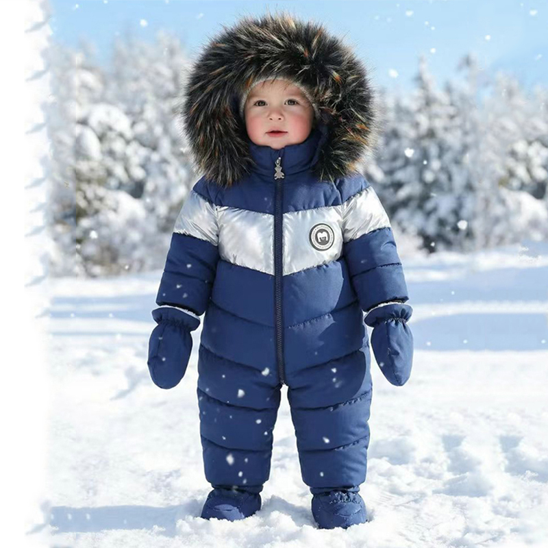 Winter Clothing Baby Boy - 겨울 신생아 아기 장갑이 달린 롬퍼