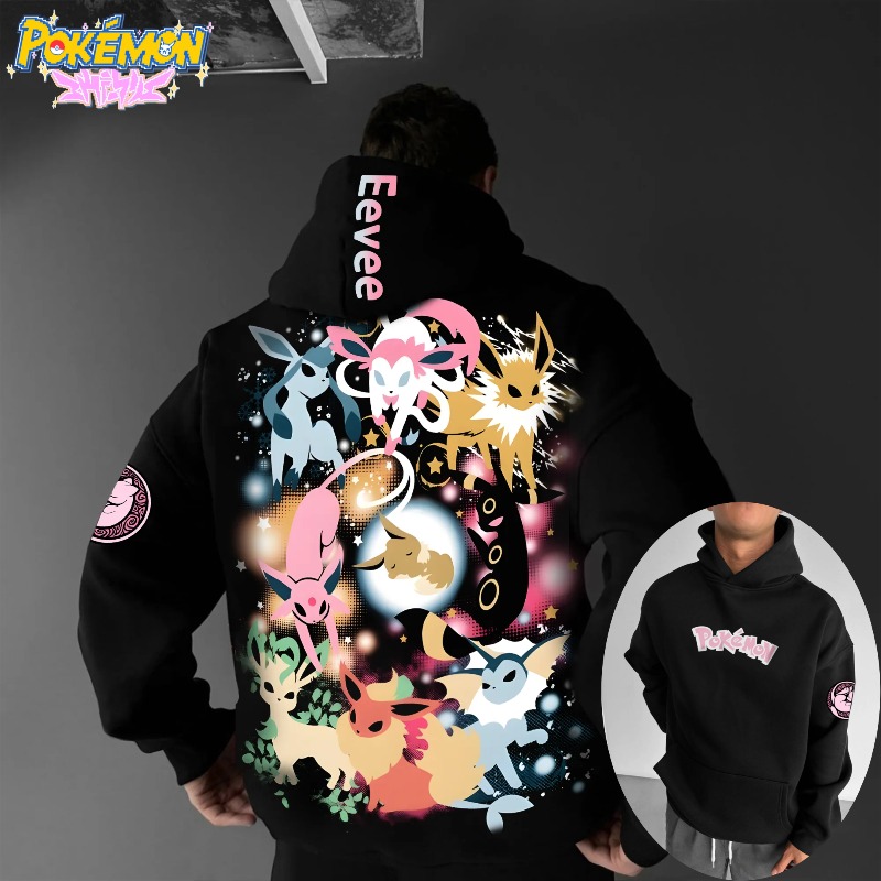Y2K Winter Clothing - 2025 포켓몬 클래식 캐릭터 이브이 패밀리