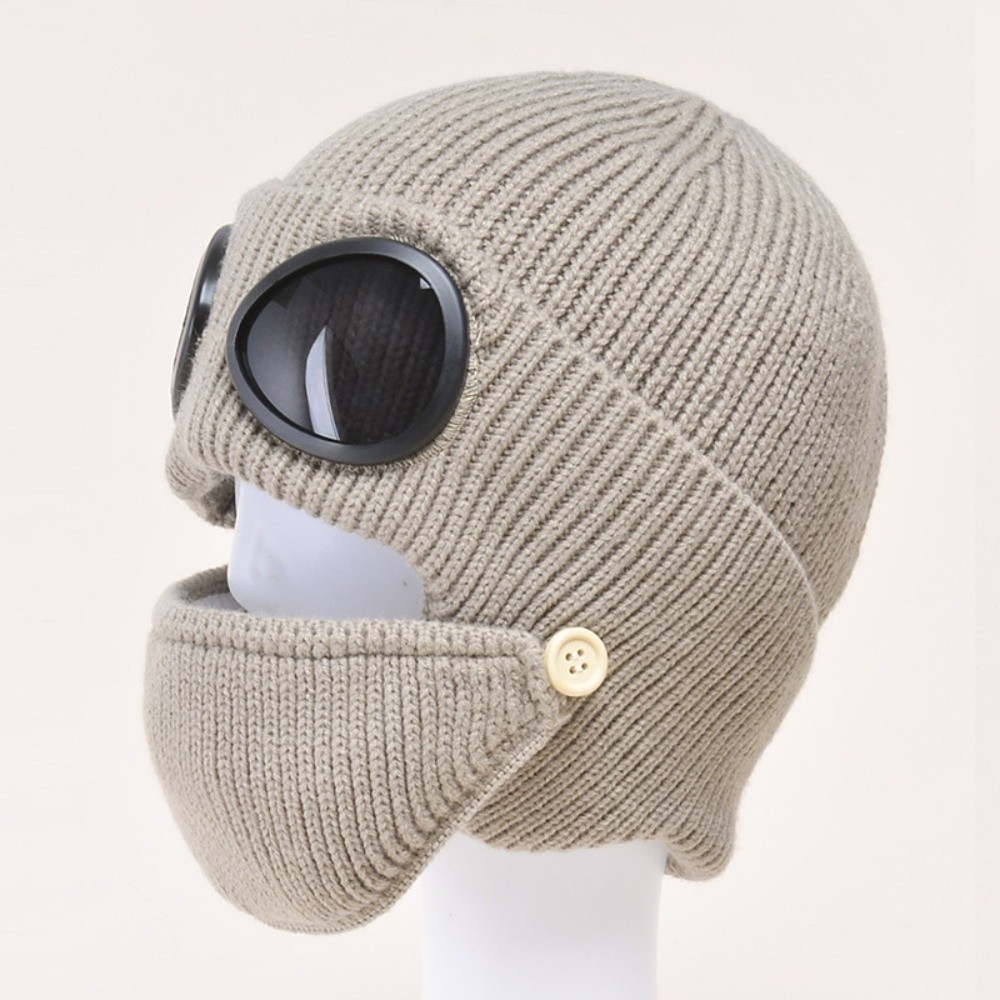 Winter Clothing Earmuffs - 플리스 안감 따뜻한 모직 모자 마스크