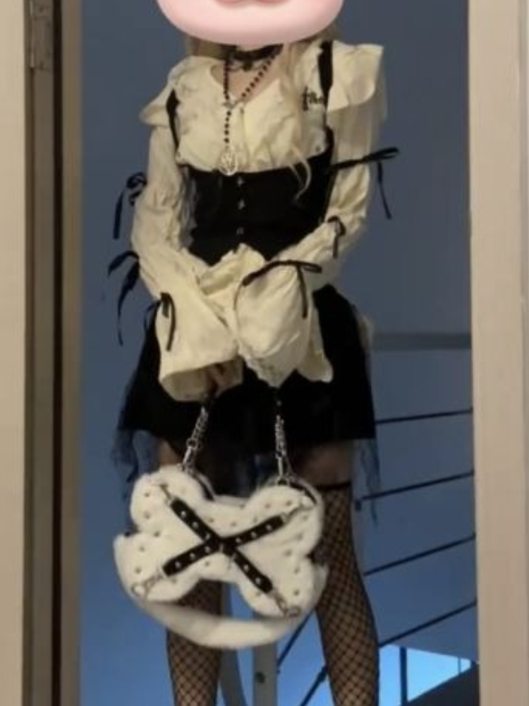 뉴 서브컬쳐 레이스 빈티지 3피스 세트 여성 디자인 플 - Y2K Winter Clothing 리뷰 및 가격