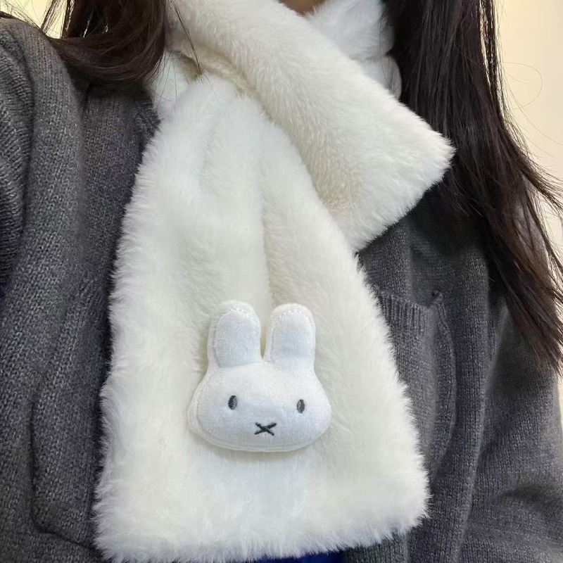 화이트 미피 스카프 |   다용도 가을/겨울 넥워머 | - Winter Clothing Accessories 리뷰 및 가격