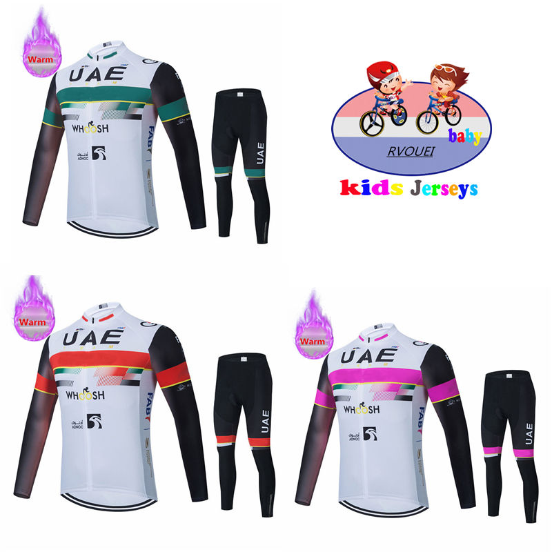 UAE 보이 긴팔 사이클링 저지 세트, 팀 사이클링 의 - Winter Clothing Kids Sale 리뷰 및 가격