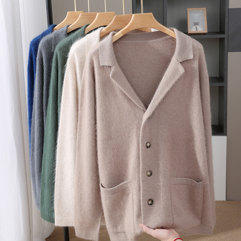 신상 밍크 울 가디건 남성용 패딩 스웨터 코트 비즈니스 - Wool Blend Coat 리뷰 및 가격