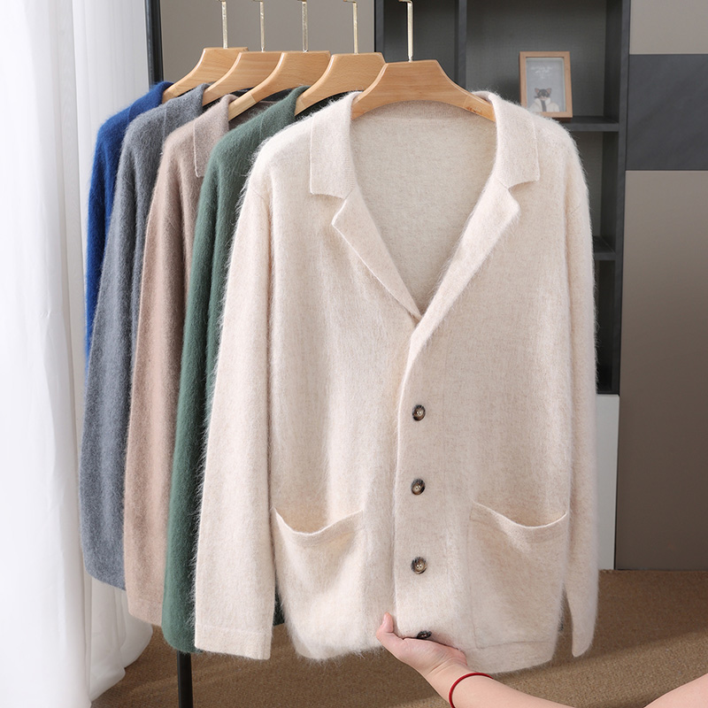 신상 밍크 울 가디건 남성용 패딩 스웨터 코트 비즈니스 - Wool Blend Coat 리뷰 및 가격