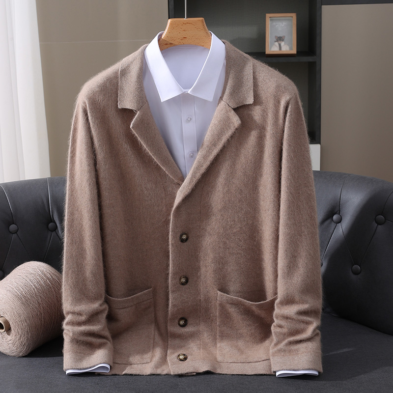 신상 밍크 울 가디건 남성용 패딩 스웨터 코트 비즈니스 - Wool Blend Coat 리뷰 및 가격
