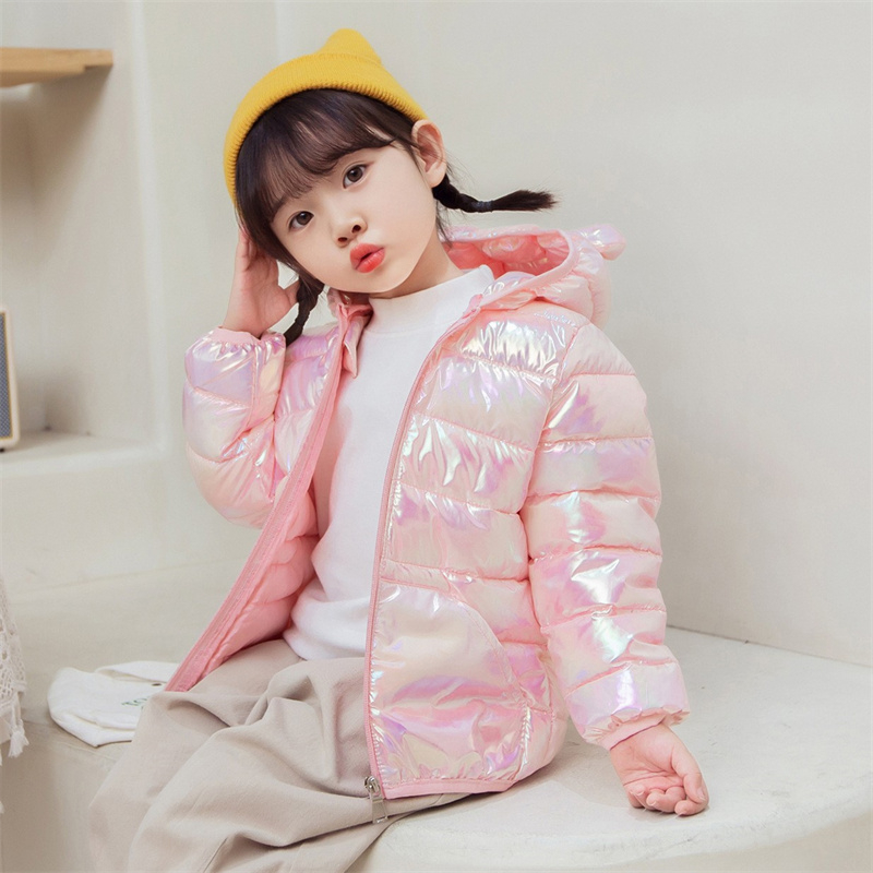 부드러운 표면 패브릭 후드 경량 다운 재킷 겨울 소녀  - Winter Clothing Baby Boy 리뷰 및 가격