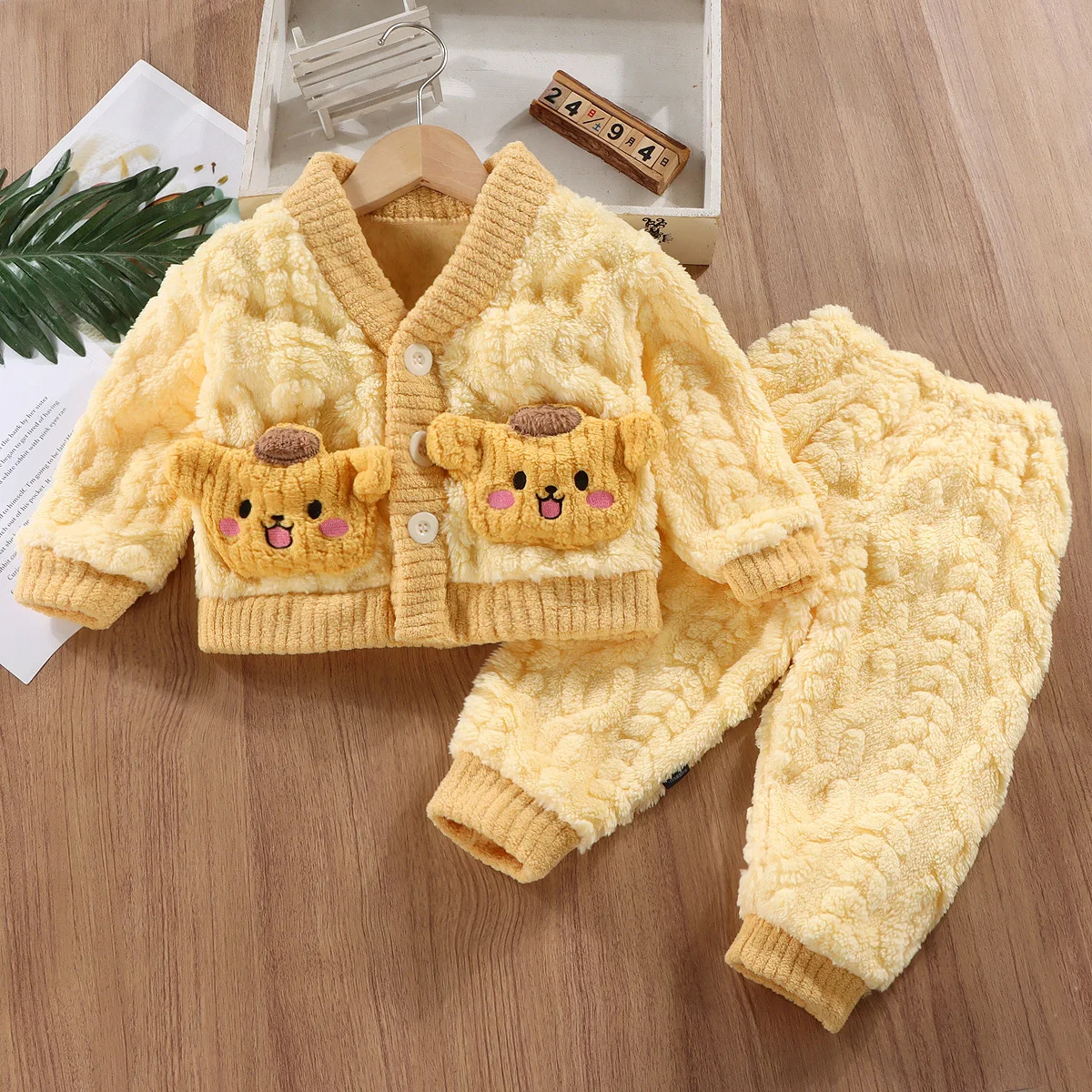 새로운 가을 겨울 어린이 두꺼운 따뜻한 잠옷 아기 귀여 - Winter Clothing Baby Boy 리뷰 및 가격