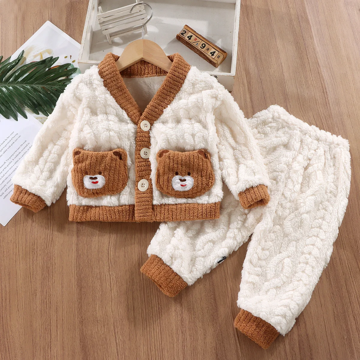 새로운 가을 겨울 어린이 두꺼운 따뜻한 잠옷 아기 귀여 - Winter Clothing Baby Boy 리뷰 및 가격
