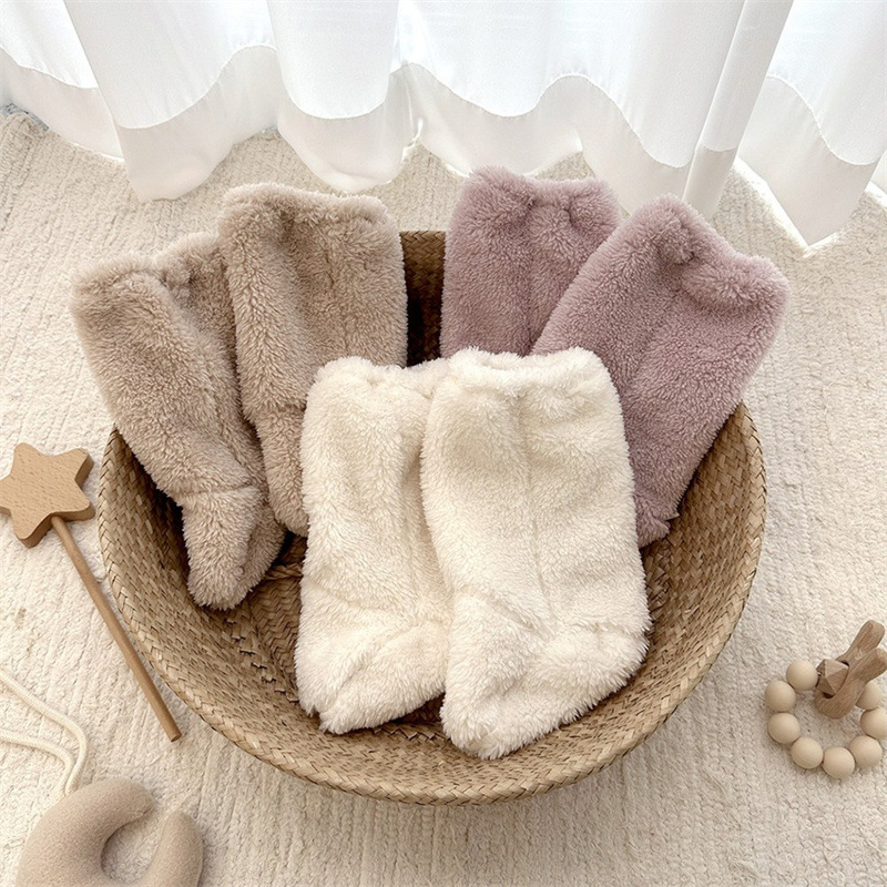 따뜻한 겨울 아기 양말 산호 양털 양말 유아 소년 소녀 - Winter Clothing Baby Boy 리뷰 및 가격