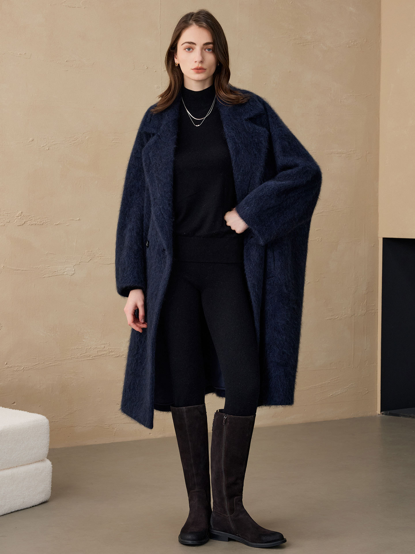 Allingentle 여성용 블레이저 울 패션 롱 재킷 - Wool Blend Coat 리뷰 및 가격