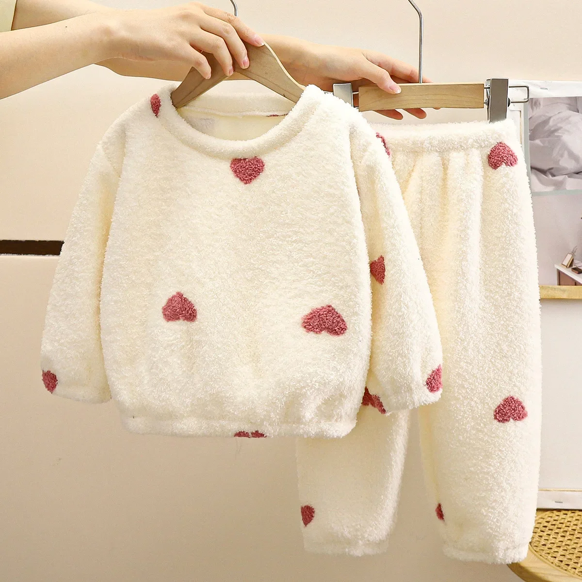 새로운 어린이 가을 겨울 두꺼운 따뜻한 양털 잠옷 귀여 - Winter Clothing Baby Boy 리뷰 및 가격