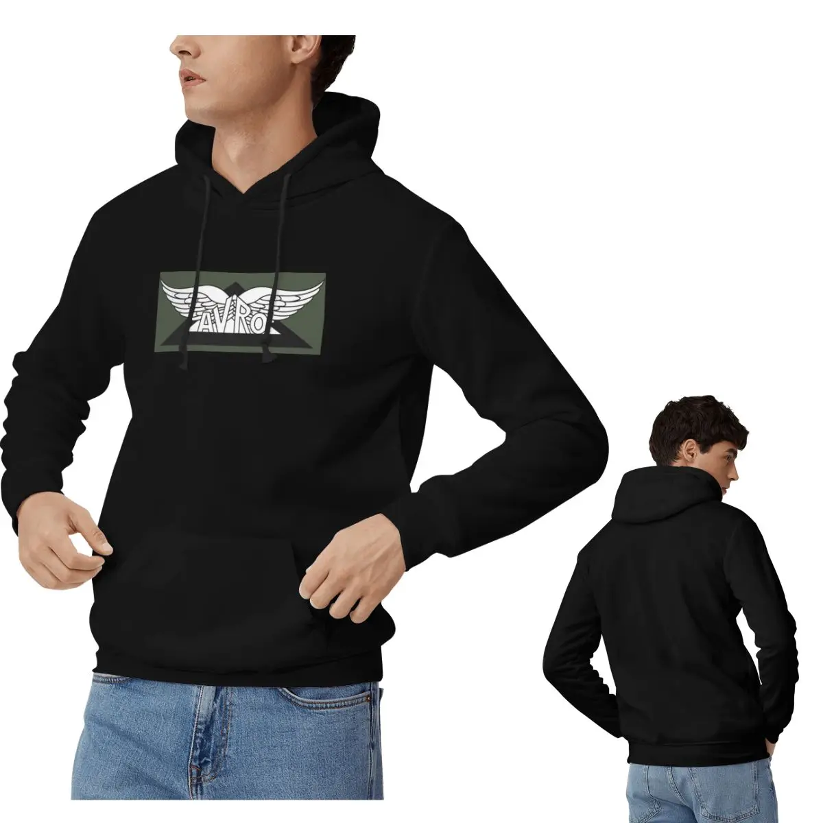 Avro 항공기 회사 로고 후드티 남성 여성 캐주얼 풀 - Winter Clothing Companies 리뷰 및 가격