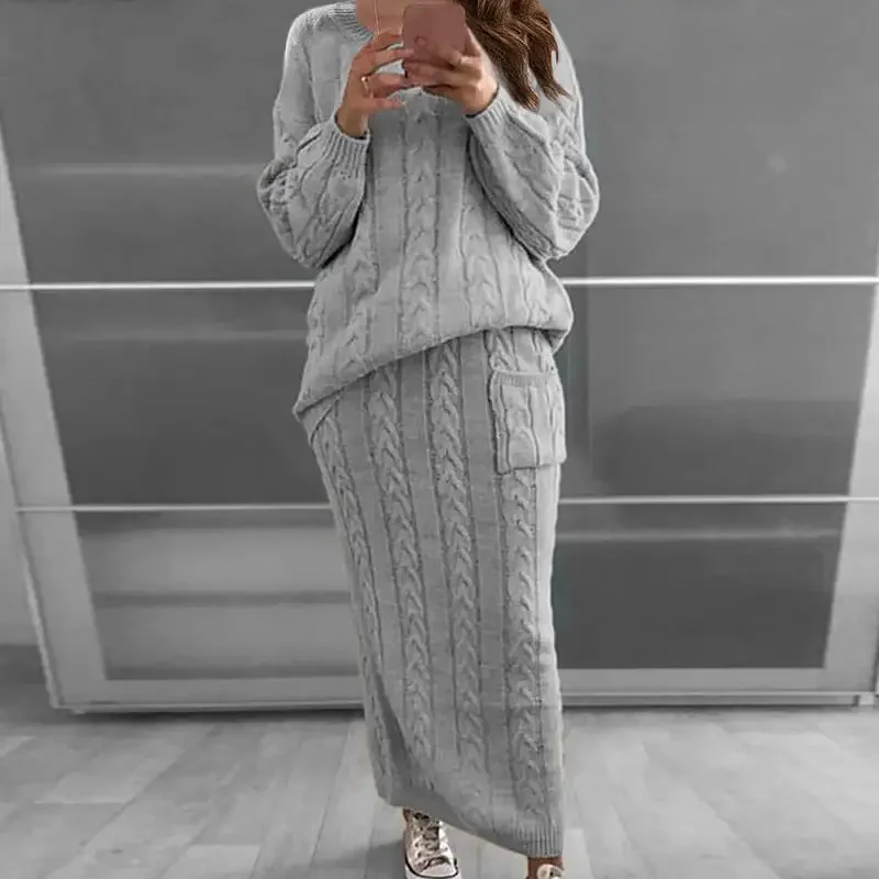 스웨터 여성 세트 가을, 겨울 두 조각 세트 여성 오- - Winter Clothing Sales 리뷰 및 가격